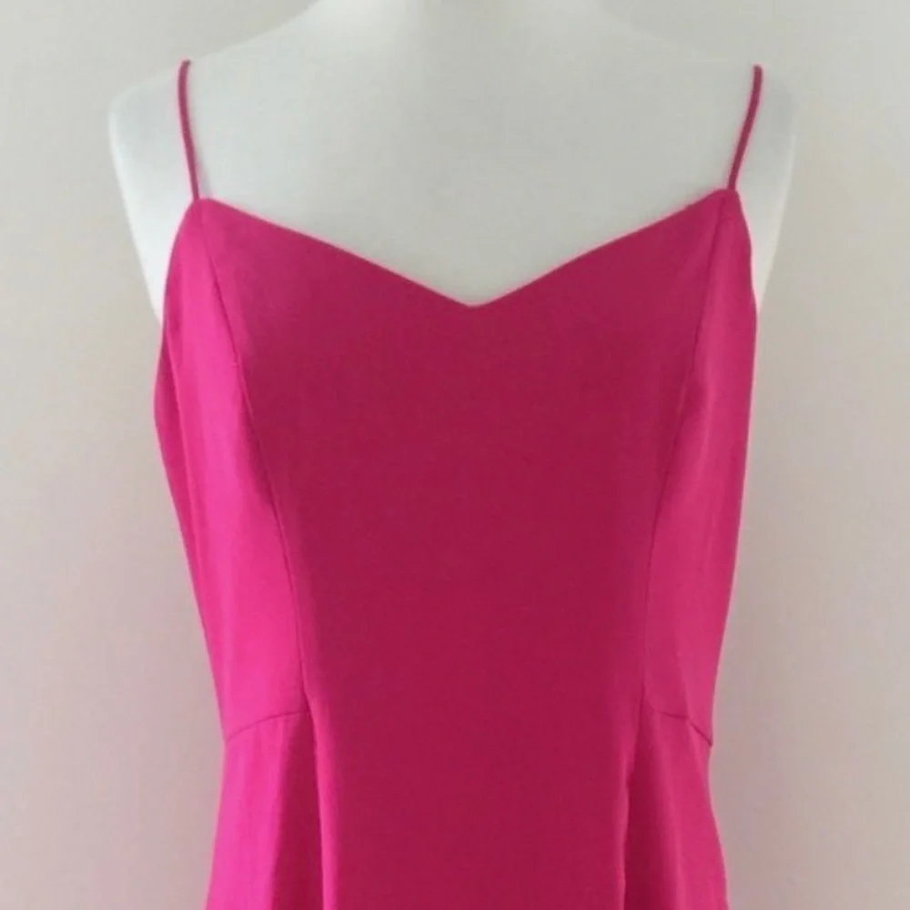 JCrew Pink 8 Adjustable Strap Dress Wedding Guest Adjustable Straps Date Coastal
